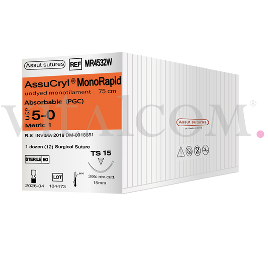 AssuCryl MonoRapid 5-0 TS15 75cm