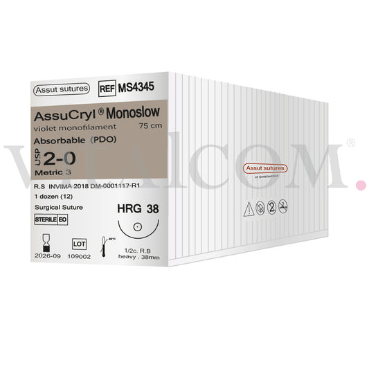 AssuCryl Monoslow 2/0 HRG 38 75cm