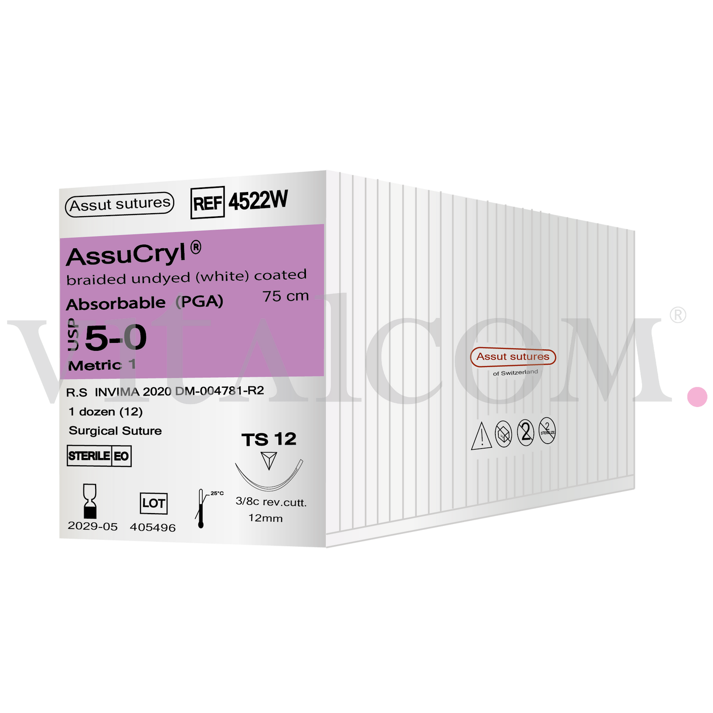 AssuCryl 5/0 TS-12 75cm